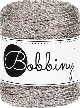 Špagát Bobbiny 3PLY Macramé Rope 3 mm 50 m Metallic Platinum Špagát - 1