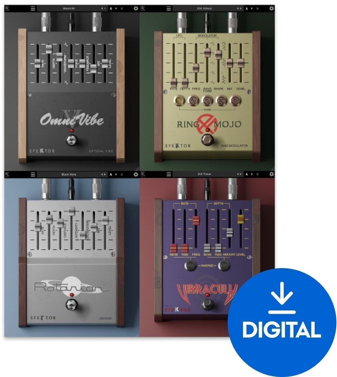 Procesador de efectos de complemento de software KUASSA Efektor Modulation Too Bundle (Producto digital)