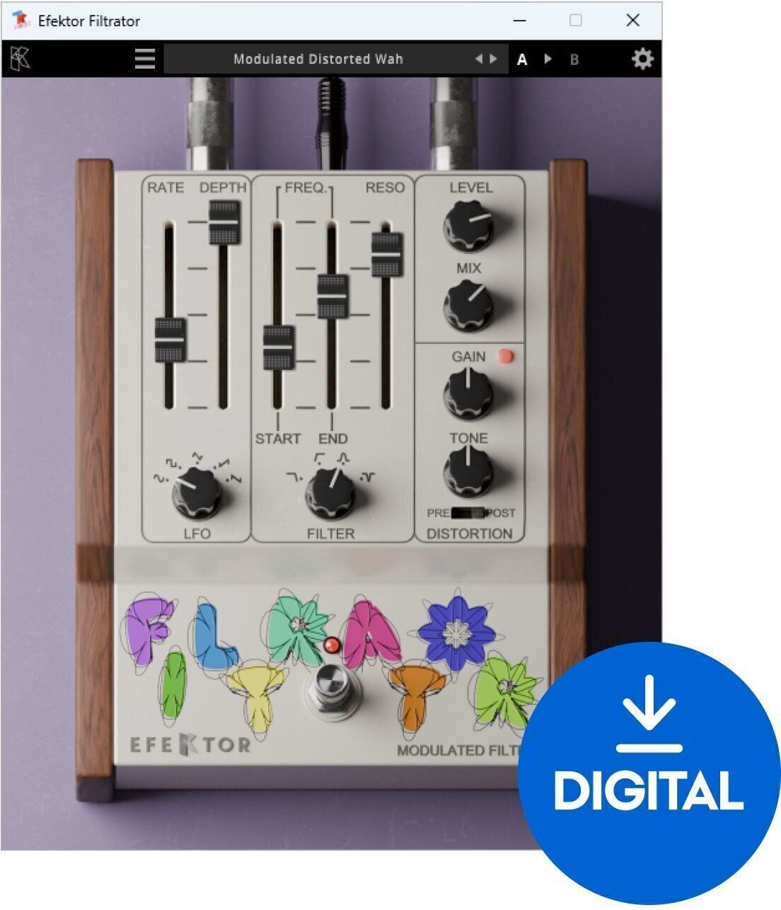 Programvare-plugin FX-prosessor KUASSA Efektor Filtrator Modulated Filter (Digitalt produkt)