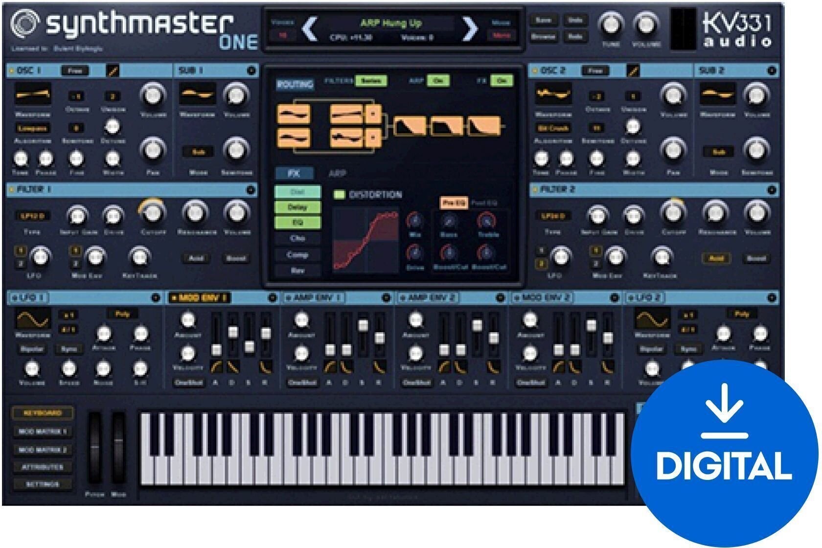 VST Instrument KV331 Audio SynthMaster One < SM 2 CRG (Цифровий товар)