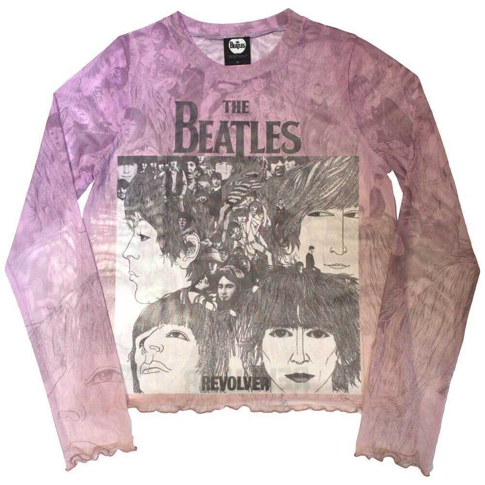 Tricou The Beatles Revolver (Mesh) Pink XL Damă Tricou
