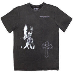 Tričko 2Pac Photo Cross Charcoal Grey XL Tričko