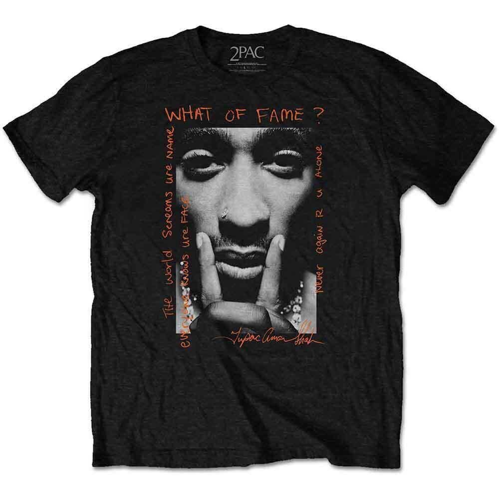 T-Shirt 2Pac What Of Fame? Black L T-Shirt