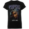 2Pac Mural 1971 Camiseta de manga corta Black XL