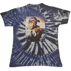 T-Shirt 2Pac Photo Swirl (Wash Collection) Blue M T-Shirt