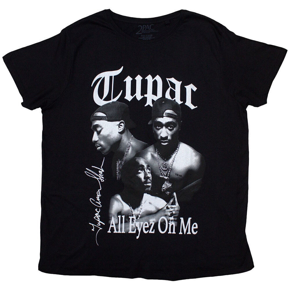T-särk 2Pac All Eyez B&W Black 2XL T-särk