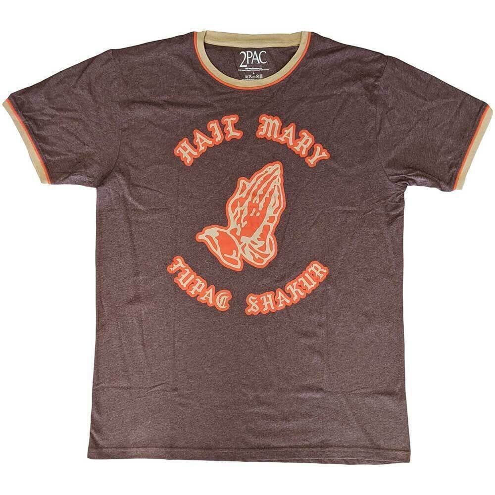 T-shirt 2Pac Hail Mary Brown, Orange & Sand L T-shirt