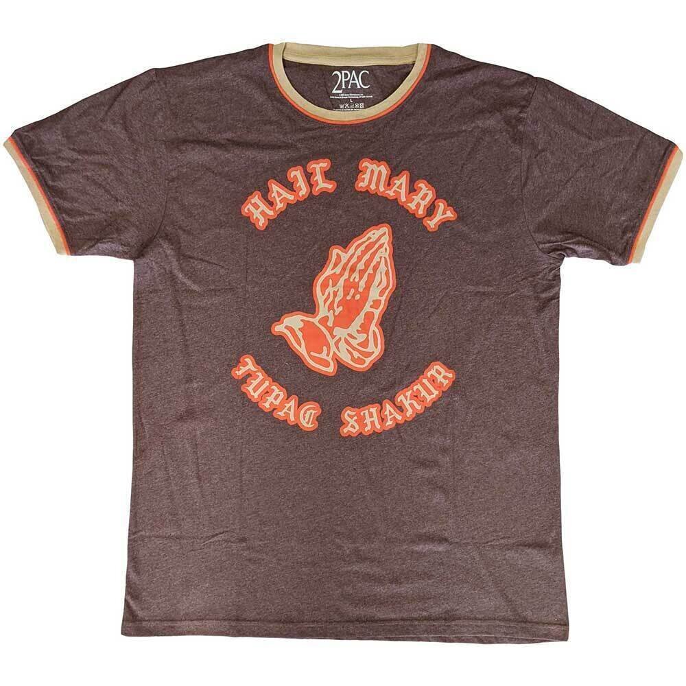 T-shirt 2Pac Hail Mary Brown, Orange & Sand XL T-shirt