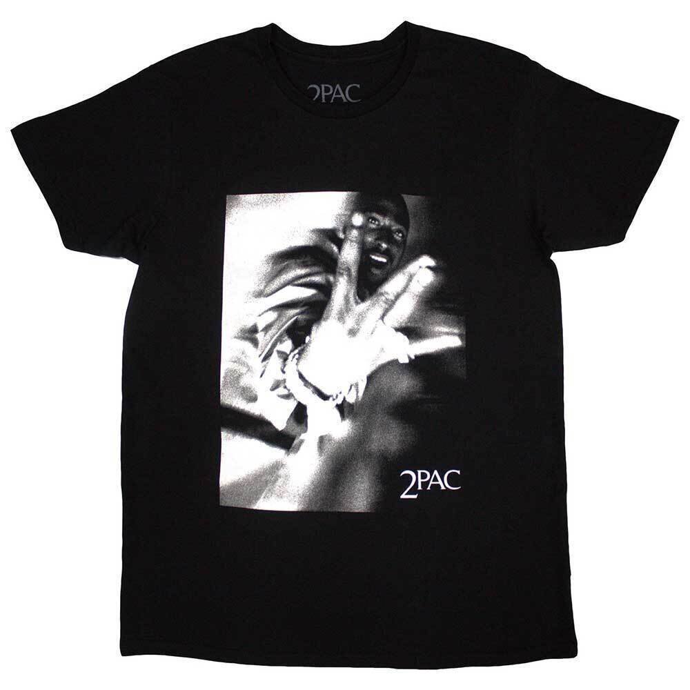 Marškinėliai 2Pac Fingers Black 2XL Marškinėliai