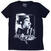 Marškinėliai 2Pac Spray Photo Navy Blue L Moteriški Marškinėliai
