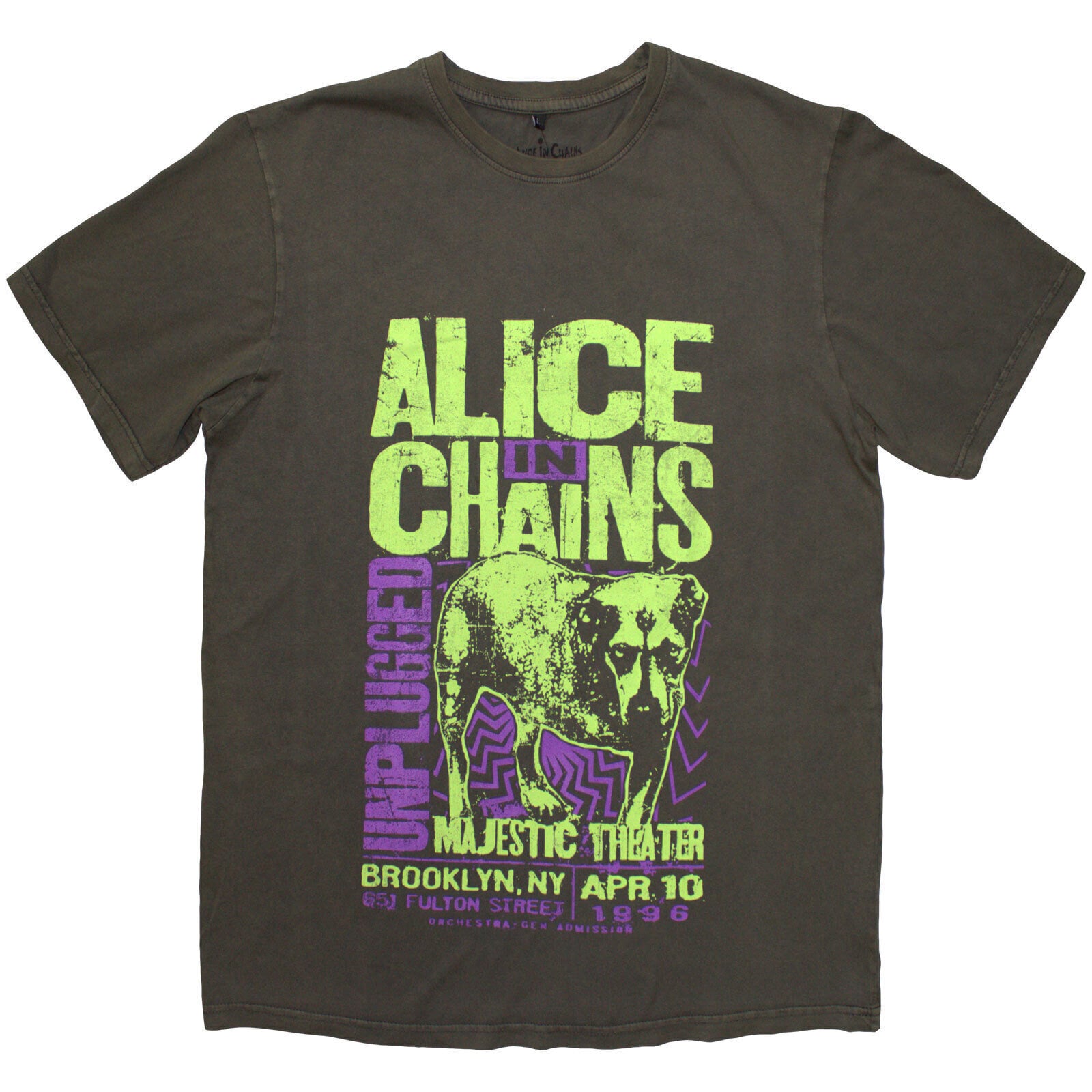 Košulja Alice In Chains Unplugged Dog (Wash Collection) Grey Wash S Košulja