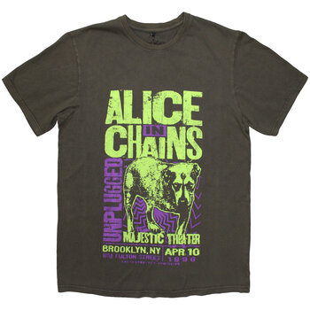 T-Shirt Alice In Chains Unplugged Dog (Wash Collection) Grey Wash L T-Shirt - 1