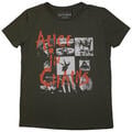 Alice In Chains Albums Montage Verde S De mujer Camiseta de manga corta