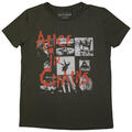 Alice In Chains Albums Montage Green L Naiste T-särk
