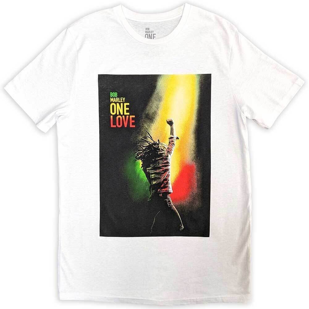 T-Shirt Bob Marley One Love Movie Poster White 2XL T-Shirt
