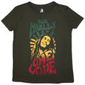 Bob Marley One Love Gradient Green S Ženske Majica