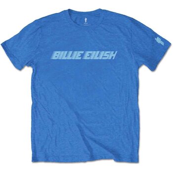 Košulja Billie Eilish Blue Racer Logo (Sleeve Print) Blue S Košulja - 1