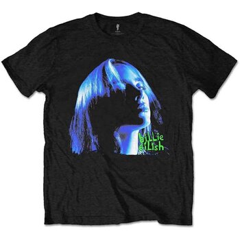 T-shirt Billie Eilish Neon Shadow Blue Black XL T-shirt - 1