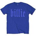 Billie Eilish Billie 5 (Back Print) Blue M T-shirt