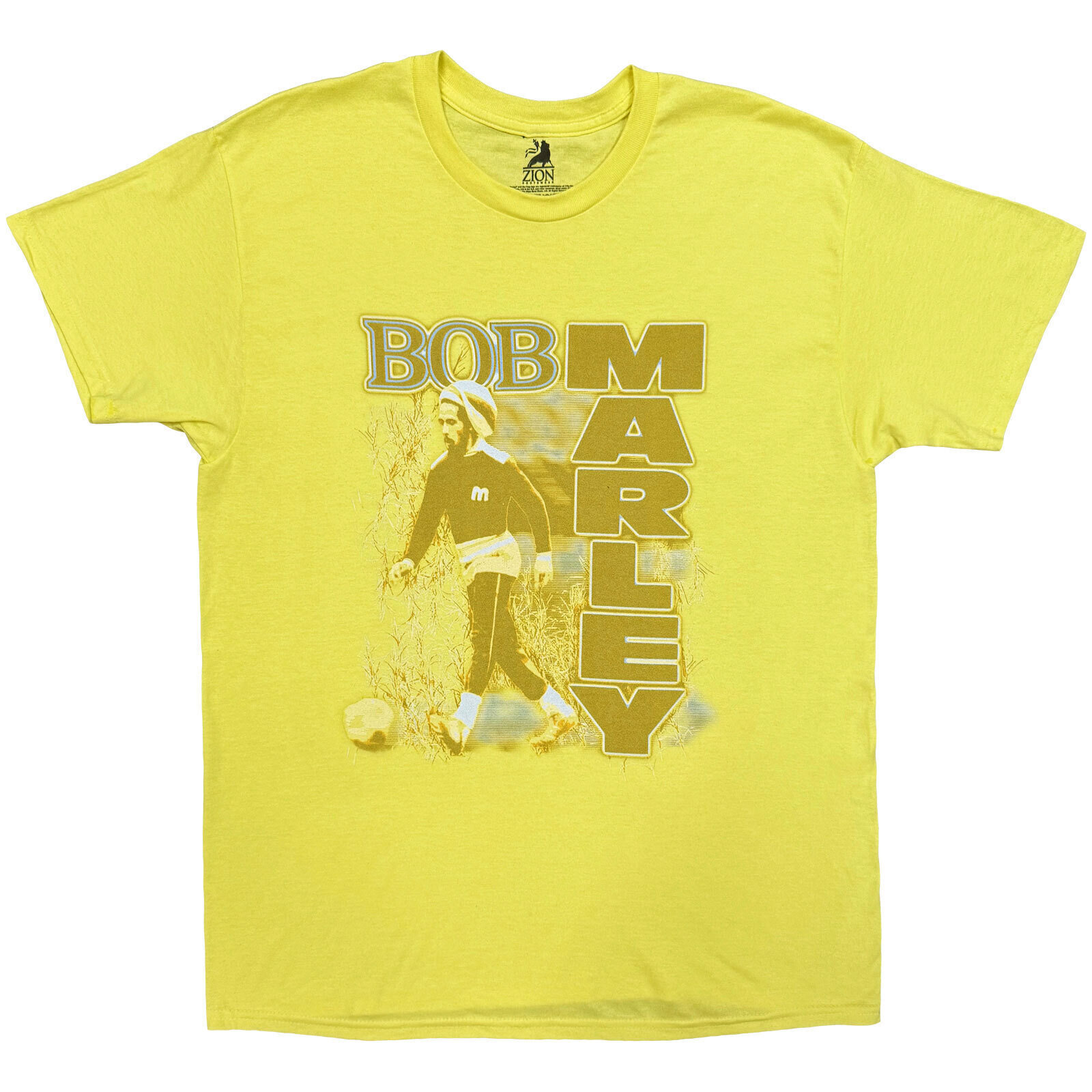 T-shirt Bob Marley Football Yellow XL T-shirt
