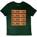 Blink-182 Logo Repeat Green XL Koszulka