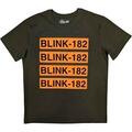 Blink-182 Log Repeat Military Green M T-särk