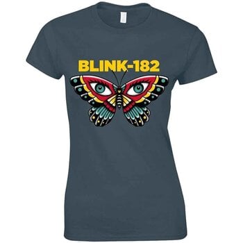 Tricou Blink-182 Butterfly Heather Navy M Damă Tricou - 1