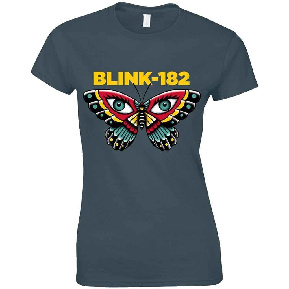T-shirt Blink-182 Butterfly Heather Navy XL Feminino T-shirt