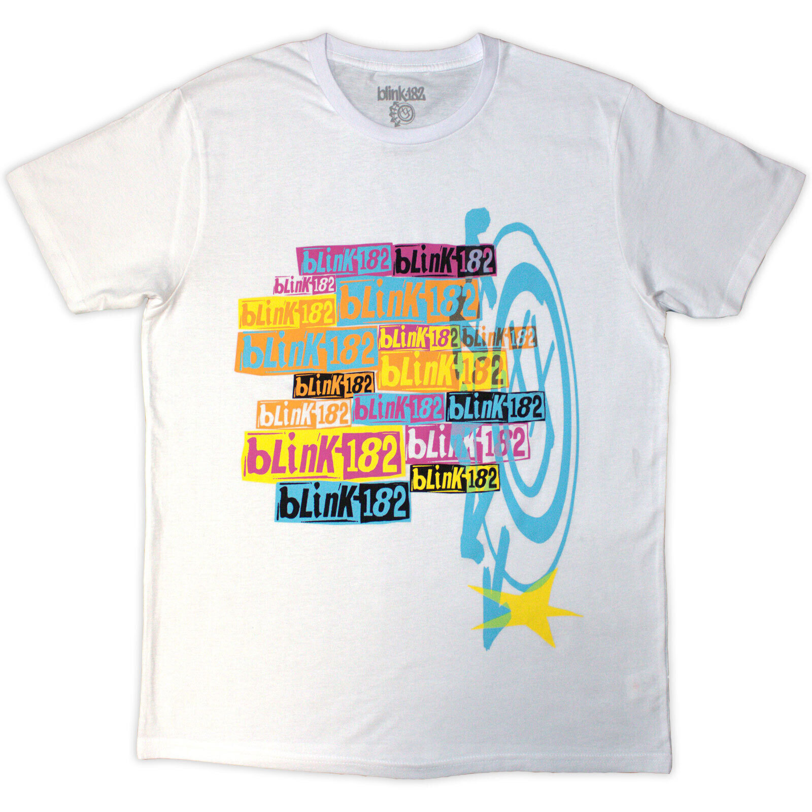 T-shirt Blink-182 Multi Stacked Logo White 2XL T-shirt
