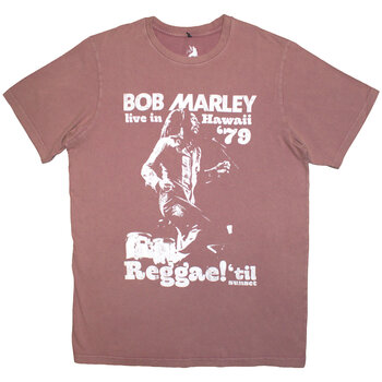 Tricou Bob Marley Hawaii (Stone Wash) Kashmir Red S Tricou - 1