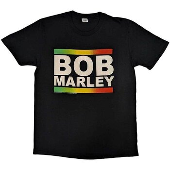 Tricou Bob Marley Rasta Band Block Black S Tricou - 1