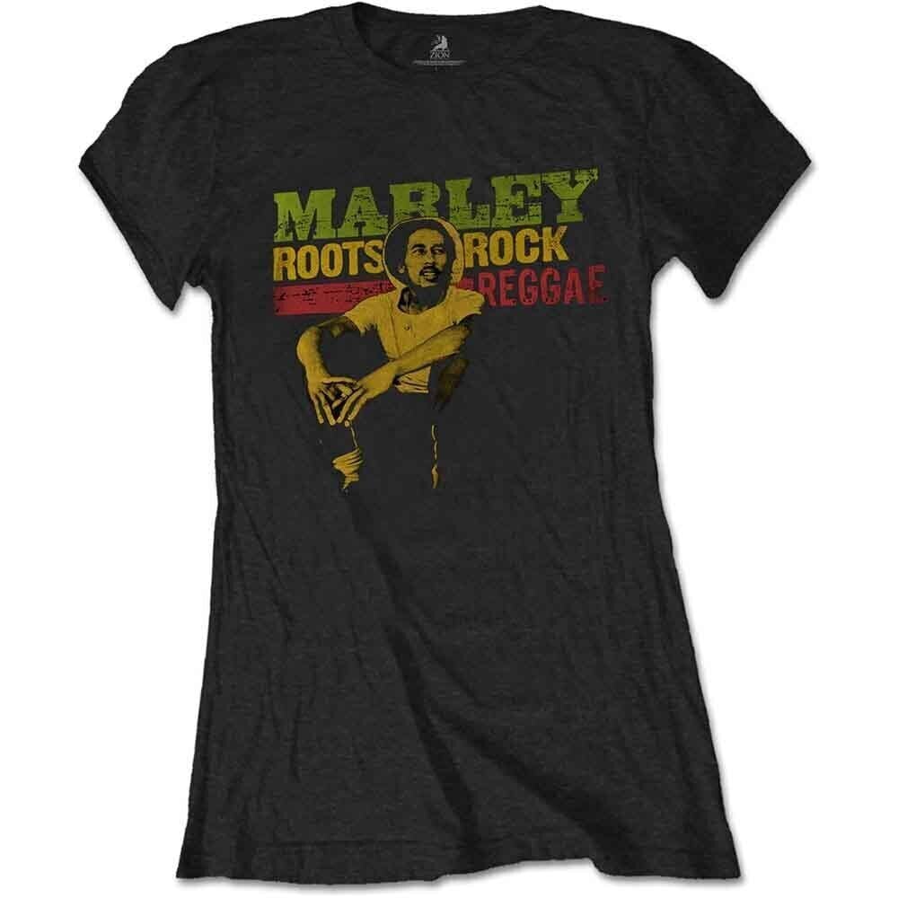 Tricou Bob Marley Roots, Rock, Reggae Black M Damă Tricou