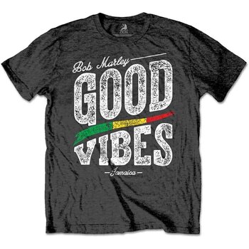 T-shirt Bob Marley Good Vibes Charcoal Grey L T-shirt - 1