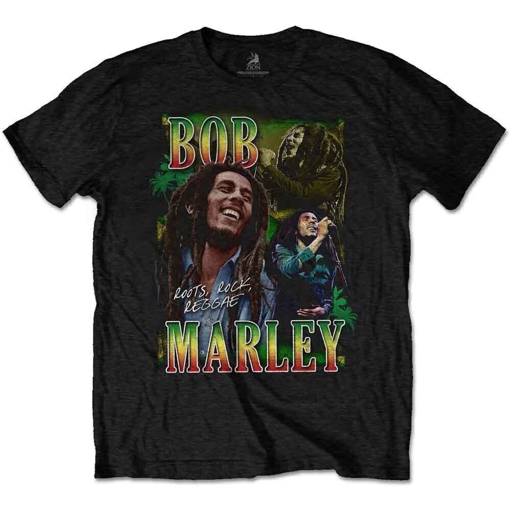 T-shirt Bob Marley Roots, Rock, Reggae Homage Black XL T-shirt