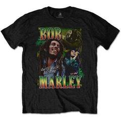 Skjorte Bob Marley Roots, Rock, Reggae Homage Black 2XL Skjorte