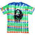 T-Shirt Bob Marley Black & White Logo (Wash Collection) Dip-Dye on White 2XL T-Shirt