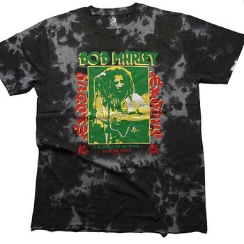Skjorte Bob Marley Exodus Tie-Dye (Wash Collection) Black 2XL Skjorte - 1