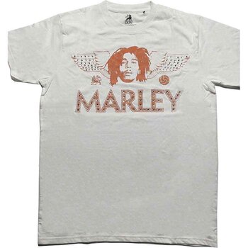 T-Shirt Bob Marley Wings (Embellished) White 2XL T-Shirt - 1