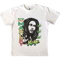 Bob Marley Kaya Illustration White XL T-Shirt