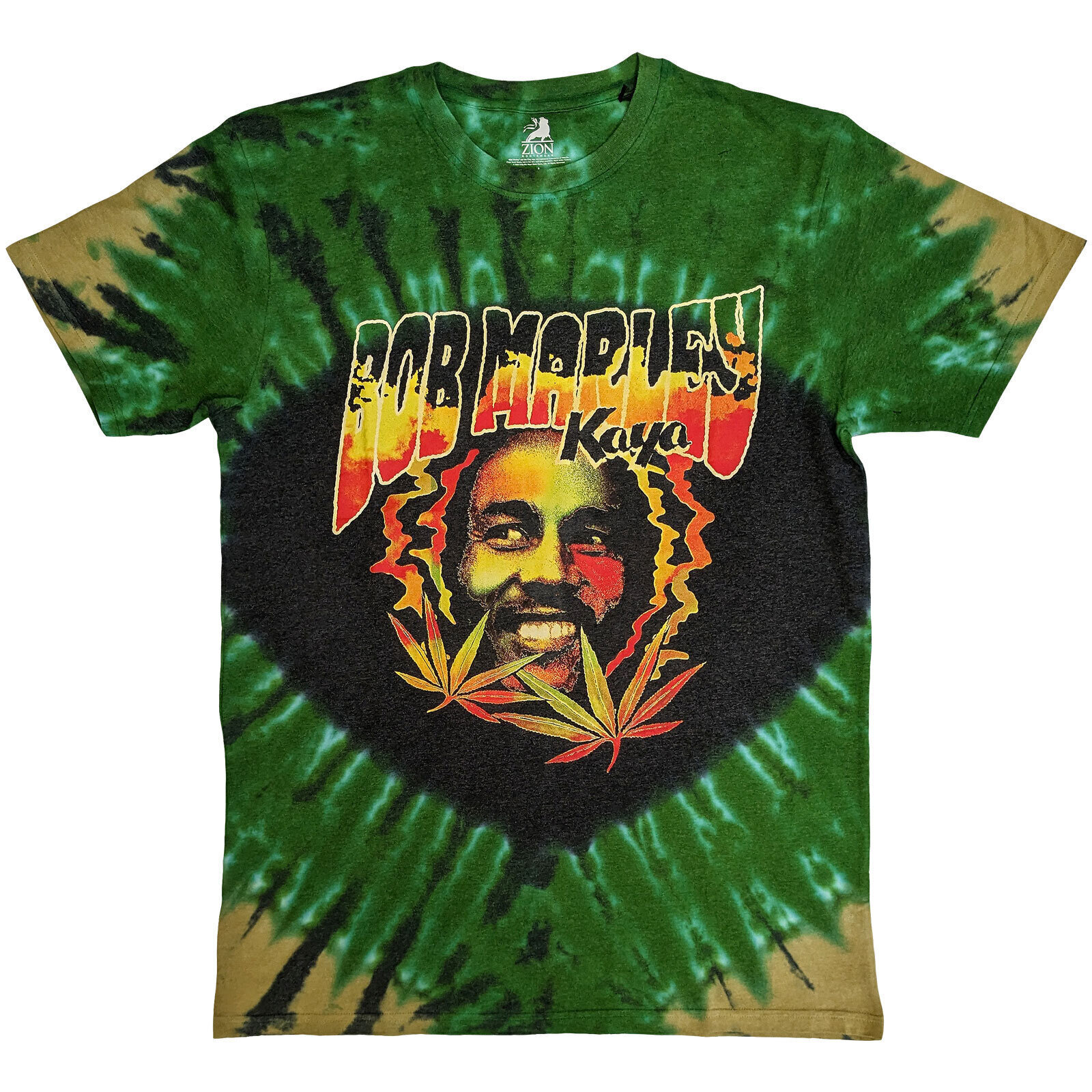 T-shirt Bob Marley Kaya Smoke (Wash Collection) Green L T-shirt