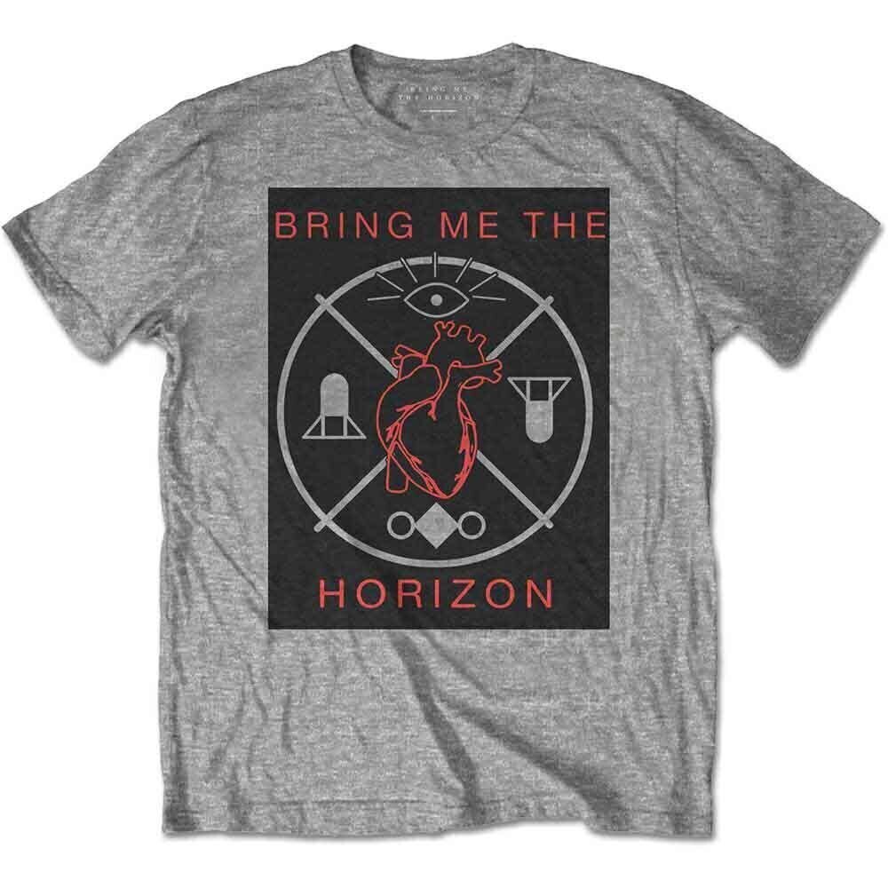 T-särk Bring Me The Horizon Heart & Symbols Grey M T-särk
