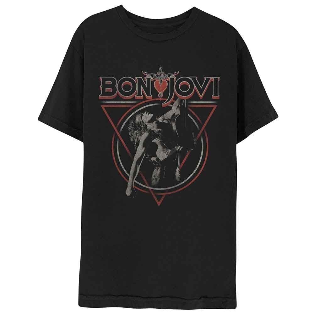 Košulja Bon Jovi Triangle Overlap Black XL Košulja