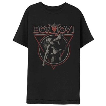 T-shirt Bon Jovi Triangle Overlap Black 2XL T-shirt - 1