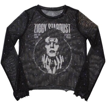 T-shirt David Bowie Ziggy v1 (Mesh) Black XL Feminino T-shirt - 1