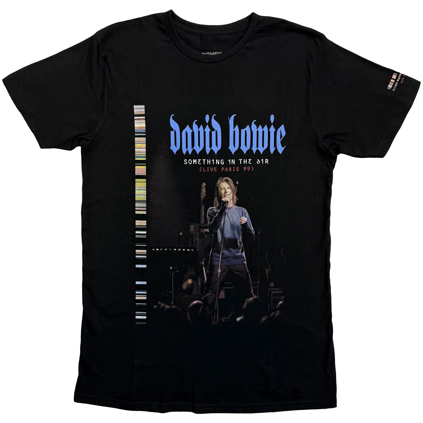 T-shirt David Bowie Live In Paris (Sleeve Print) Black 2XL T-shirt