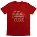David Bowie Pheonix Festival (Back Print) Cardinal Red M Shirt