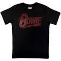 David Bowie Logo (Embellished) Black XL Maglietta