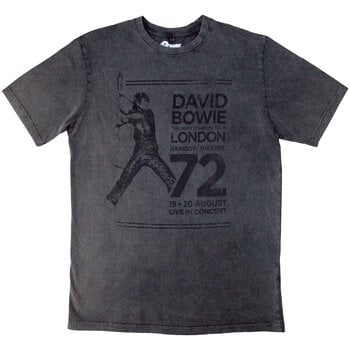 T-shirt David Bowie Rainbow Theatre Charcoal Grey L T-shirt - 1