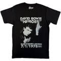 David Bowie Heroes Earls Court Black XL T-Shirt