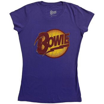 Camiseta de manga corta David Bowie Vintage Diamond Dogs Logo Morado S De mujer Camiseta de manga corta - 1